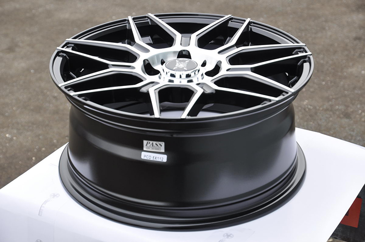 Excellent quality 16 inch 38 ET alloy wheel rims for car with black body