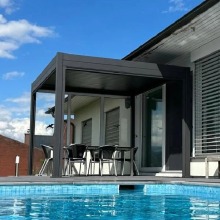 Aluminum Motorized Louvered New Design Pergola Retractable