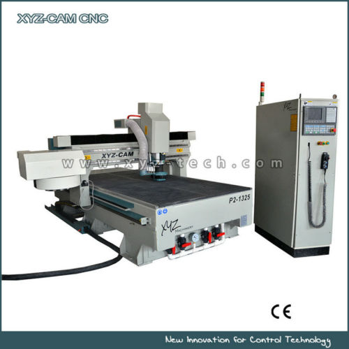 Automatic Tool Changer ATC 3 Axis Heavy Duty Gantry CNC Wood Router with Rotary XYZ-CAM P2-1325