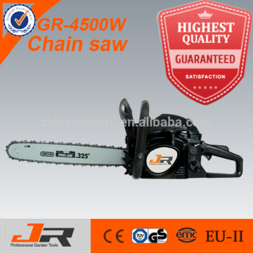 powerful portable garden tools 4500W gasoline chainsaw