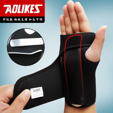 Adjustable Sport Safety Brace Wrist Palm Support with Steel Plate