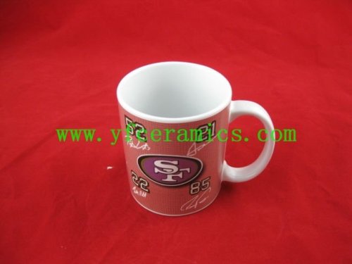 YF18331 12oz thin ceramic coffee mug