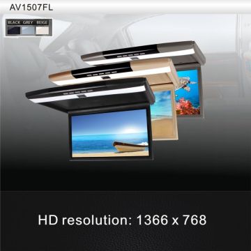 15.6" Capacitive Screen Car Flip Down Monitor Led Dome Light