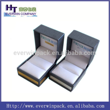 wholesale plain plastice ring box covered with especial paper