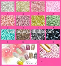 Nail round Shape Half Pearl Beads Flat Back 2mm