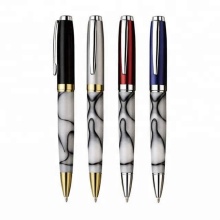 Stone Grooves Granite Fat Twist Metal Ballpoint Pen