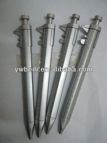 hot sale ballpoint pen,measuring scale ballpen,ballpen with callipers