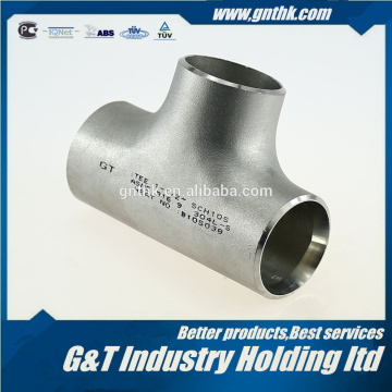 Low prices Stainless steel ISO15156 Seaess unequal pipe tee