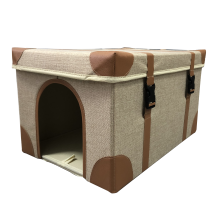 Versatile Faux Leather Foldable Furniture: Storage Ottoman, Cat House, Toy Box, Chest, Foot Stool, and Folding Stool