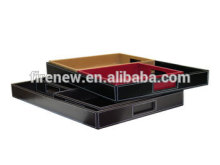 Imitation Leather PU Serving Tray Set