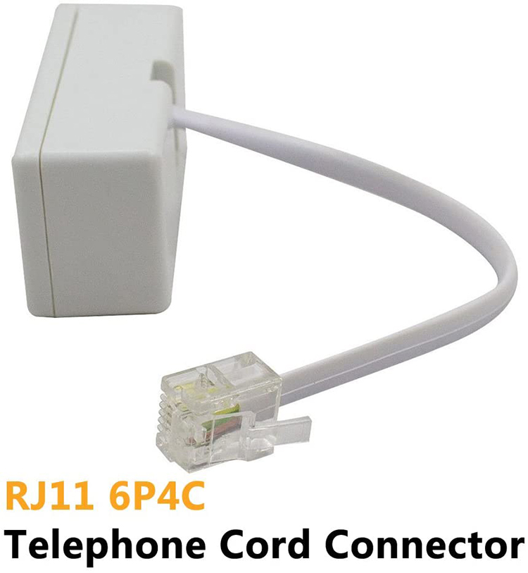 splitter 1 male to 2 female RJ11 6P4C telephone converter cable adaptor for wall landline
