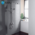 Chrome Exposed Bathroom Rainfall Shower Faucet System