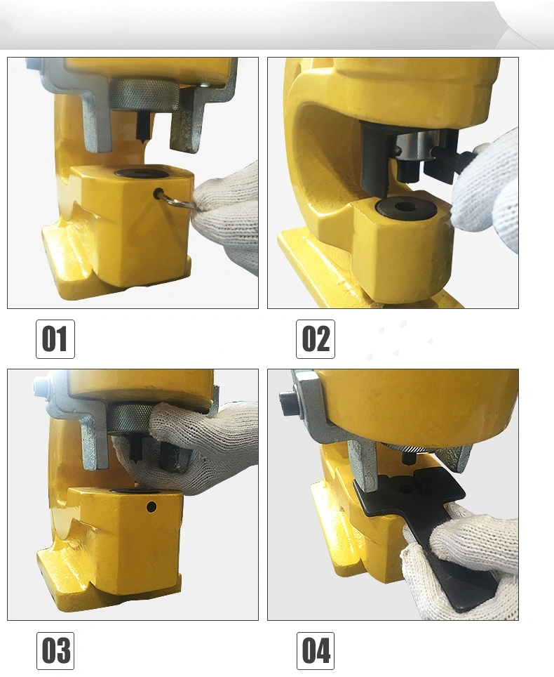 Igeelee Hydraulic Hole Punch Machine CH-70 Can Punch 12mm Thickness for Copper Sheet or Angle Steel Sheet