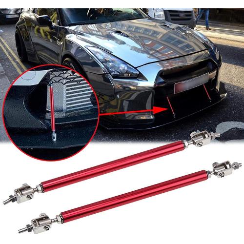 Front Bumper Lip Splitter Diffuser Strut Rod Tie Bars