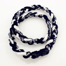 Titanium Braided Necklace For Baseball Teams Fashion Weave Necklace