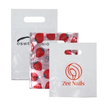Custom Logo Foldable Reusable Plastic Shopping Tote Bags