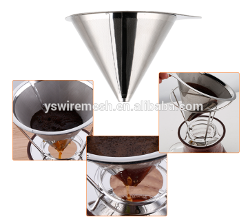 Coffee Dripper - Pour Over Pro Coffee Maker - Stainless Steel Reusable Paperless