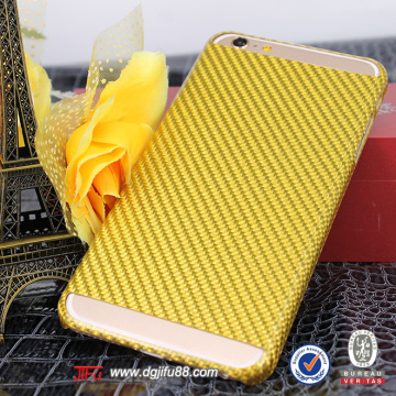 Golden glass fiber phone case for iPhone 6s ,for iPhone 6s carbon mobile phone case