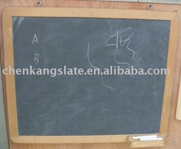 slate blackboard with wood frame