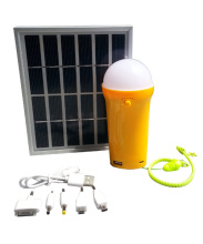 3w Red Solar Lantern with Phone Charger for Outdoor Using