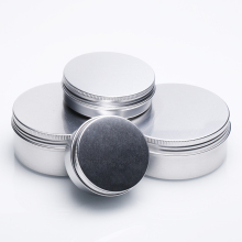 Aluminum Black Makeup Containers: 2oz, 4oz, 8oz Cream Jars & Gel Packaging