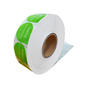 Hot sale 100% PLA Compostable Custom LOGO printen 100% composteerbare PLA verpakking tapes met op maat bedrukt