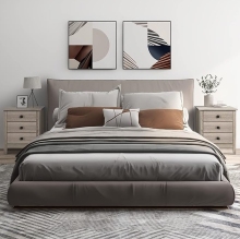 Gray nightstand set of 2