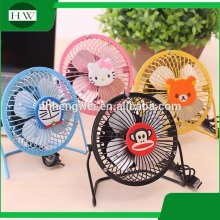 Wholesale free sample Cartoon Desk mini fan,notebook micro usb fan portable usb mini fan Promotion Gifts