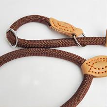 Pet Leather Button P-type Traction Rope Pet Leash