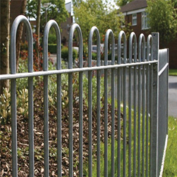 Bow top fence for pleasure ground