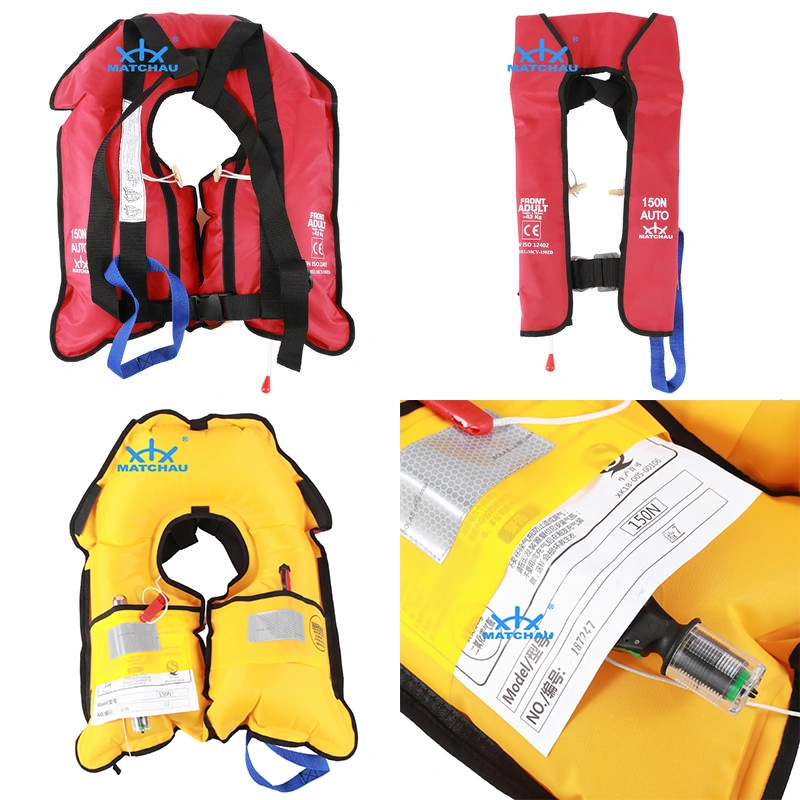 Solas Approved Single Chamber Marine Inflatable Life Jacket with 33G CO2 Cylinder