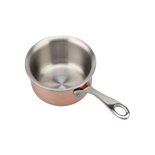 Rose Gold Stainless Steel 3-Ply Frying Pot