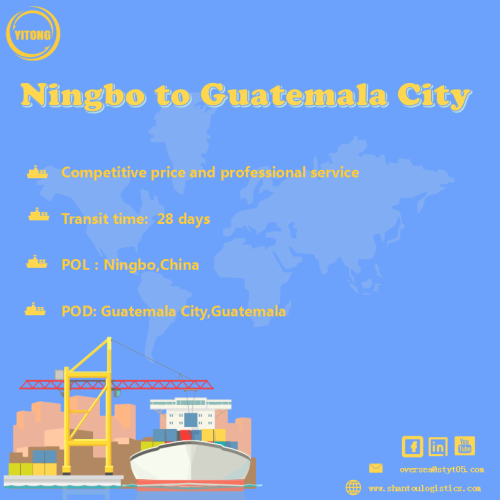 Frete marítimo de Qingdao para a cidade da Guatemala