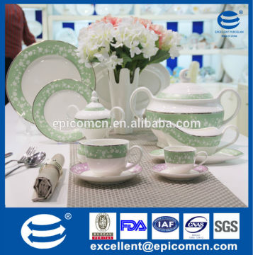china factory wholesale for 12 person used ceramic tableware kitchen utensil, new bone china dinner set