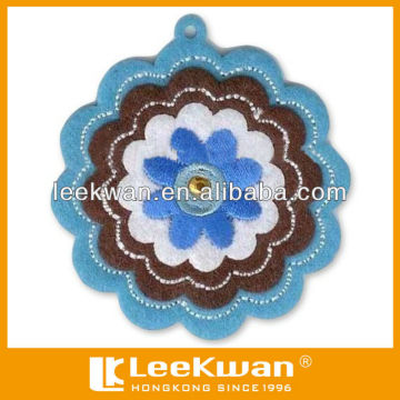 Custom flower embroidery patch, badge, emblem