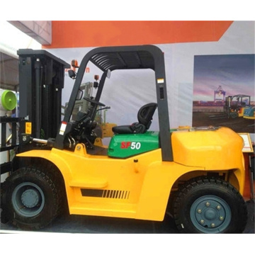 Forklift Truck 5 тонна двигателя Isuzu Solid шина