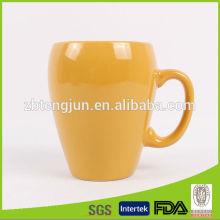 yellow mug colour glazec ceramic