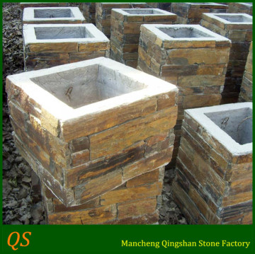 nature slate stone decorative column