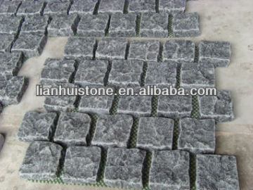 Mesh backed granite paving stone
