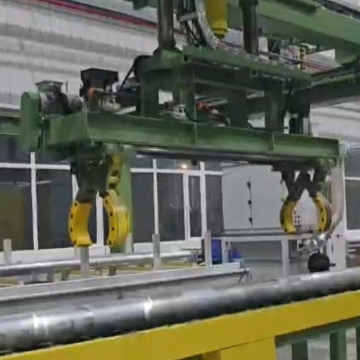 Truss-type Steel Bars Transferring and Stacking Machine