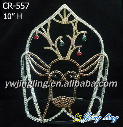 Rhinestone Christmas Pageant Crowns CR-557