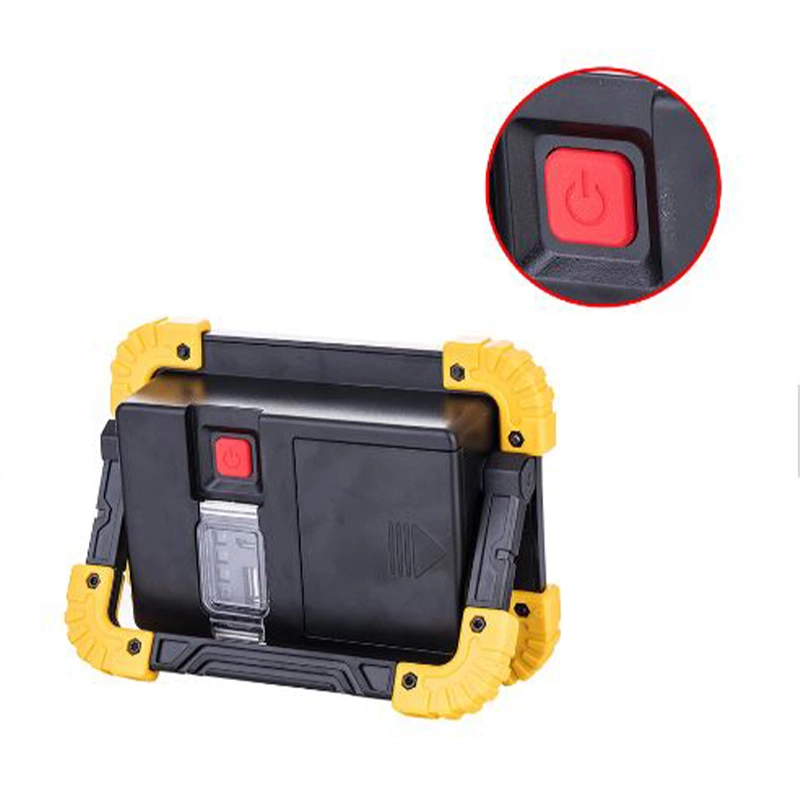 Rechargeable Work Light, LED Floodlight Portable Waterproof LED Soptlight for Outdoor Camping Hiking Emergency Car Repairing