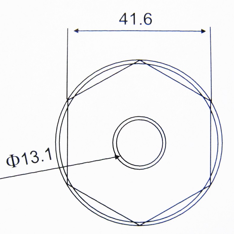 Plastic Medical Caster Wheel Bolt Hole Dimension