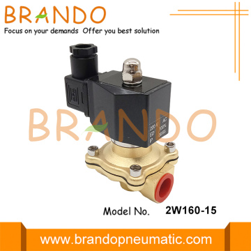 2W160-15 Válvula solenoide de latón 1/2 &#39;&#39; 24V 220V