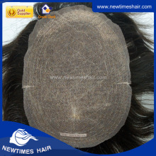 Full French lace with stitched hair replacement