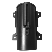 Stainless Steel Black Wall Mount Retractable Belt Queue Barrier