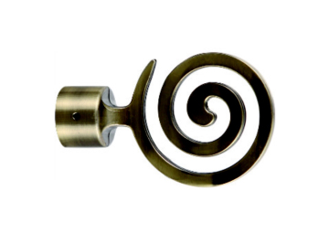 Swirl Graphic Hardware Curtain Rod Outlet