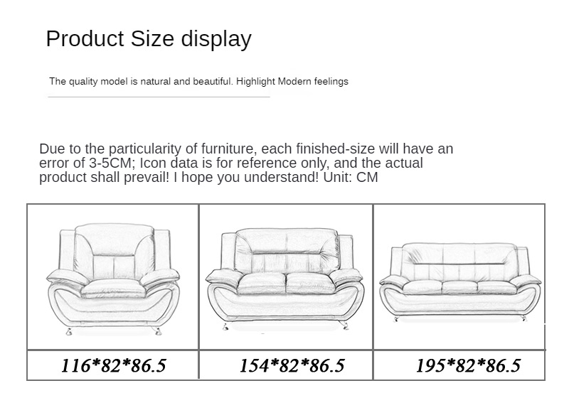 Single Sofa Size