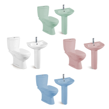 Chaozhou Factory Sanitaryware: Pink, Blue, and Green Toilets and Sinks