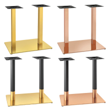 Gold Stainless Steel Dining Bar Restaurant Table Bases